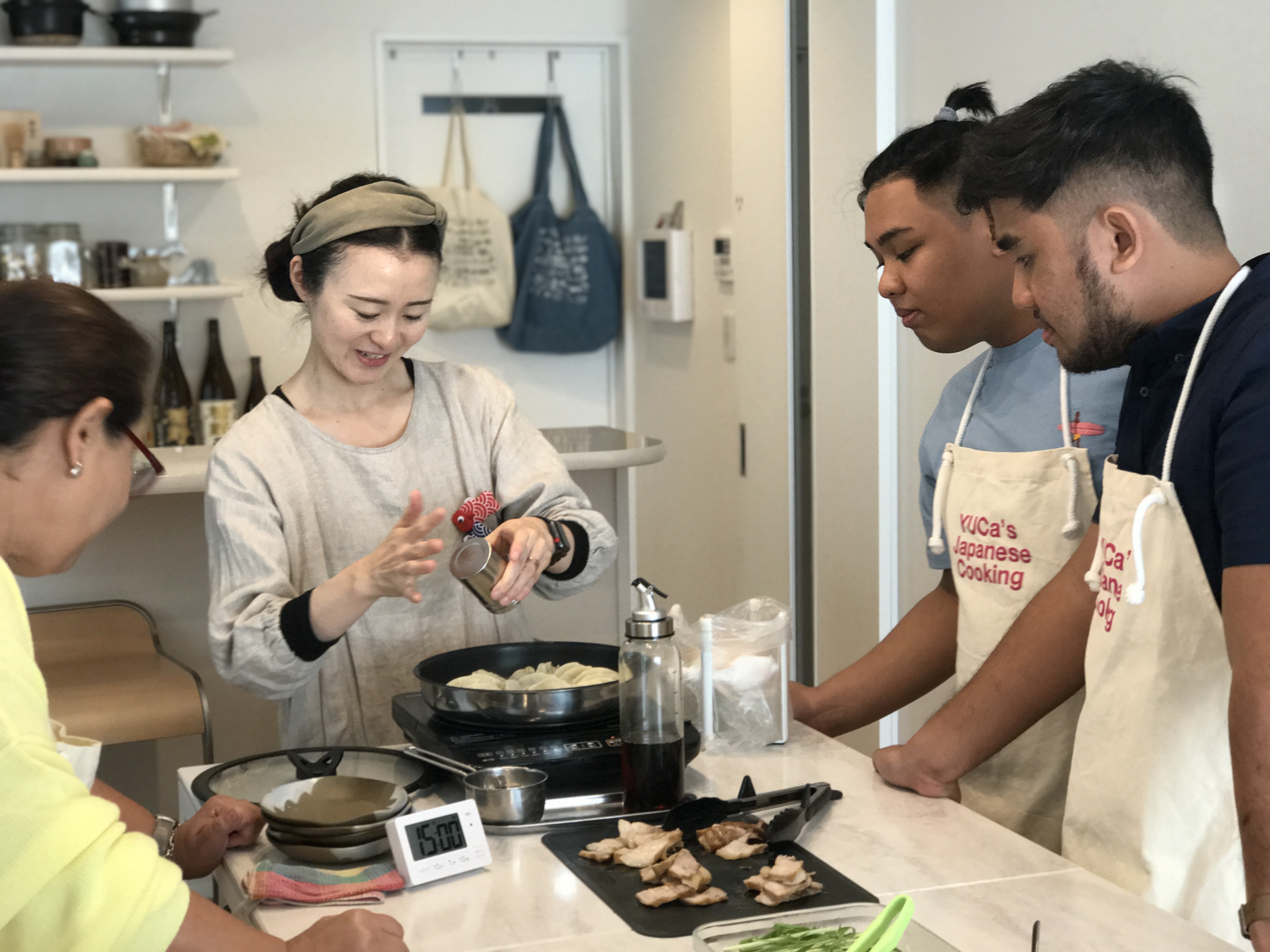 YUCa teaching gyoza class